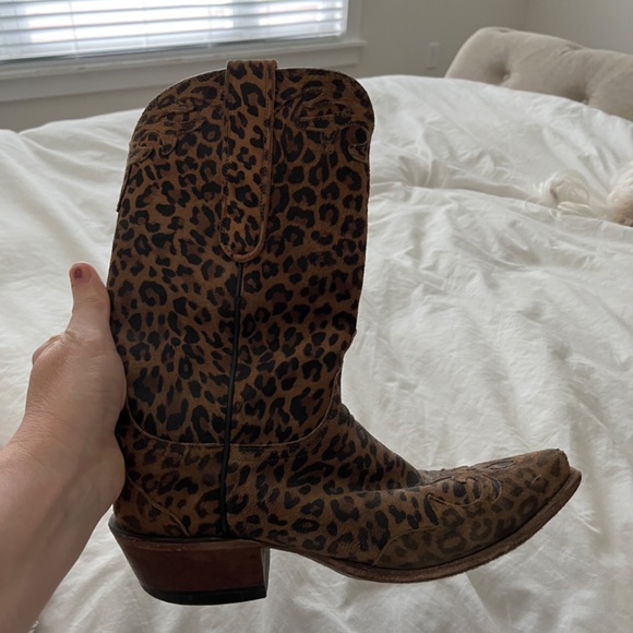 Lucchese Cheetah Print  Boots - Picture 8 of 12